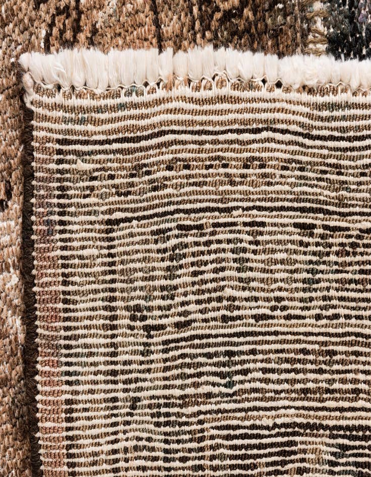 Detail image of  7' x 10' 6  Hand Knotted Ultra Vintage Persian Wool Rug