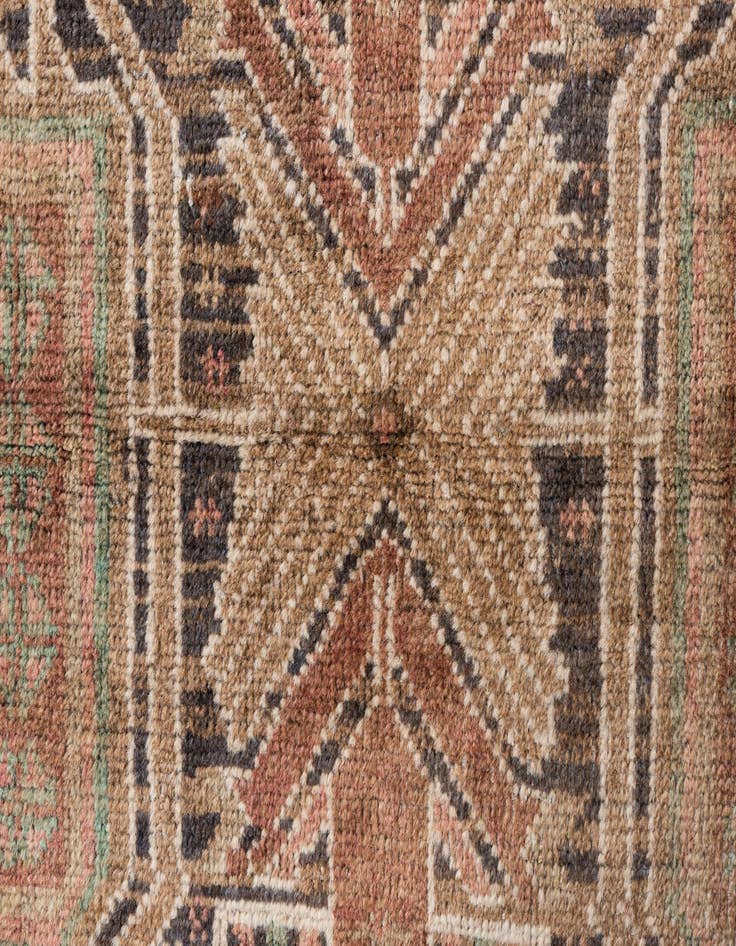 Detail image of  3' 6 x 6' 3  Hand Knotted Ultra Vintage Persian Wool Rug