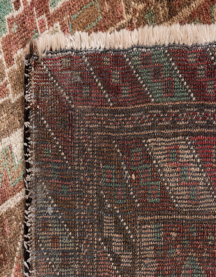 Detail image of  3' 6 x 6' 3  Hand Knotted Ultra Vintage Persian Wool Rug