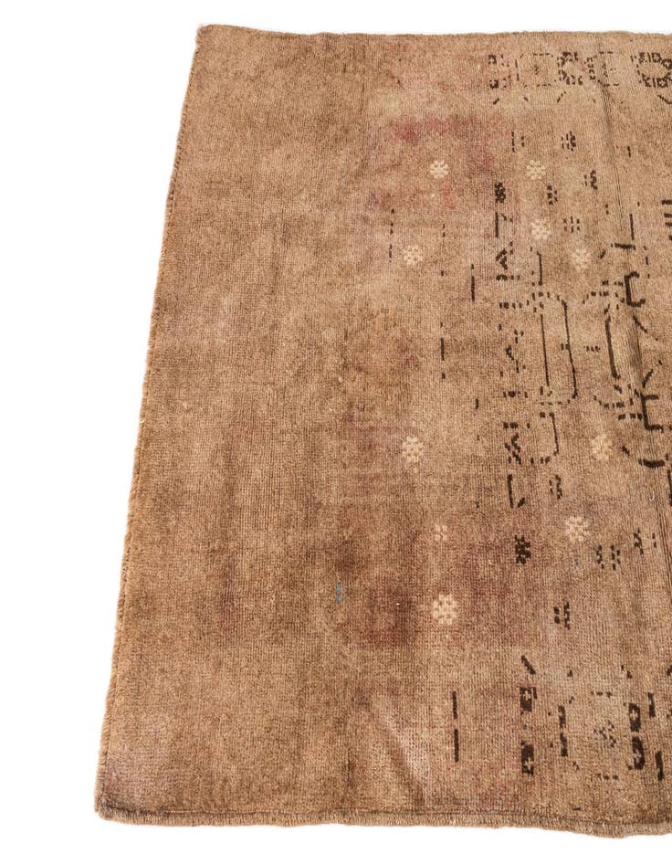 Detail image of  3' 6 x 6' 2  Hand Knotted Ultra Vintage Persian Wool Rug