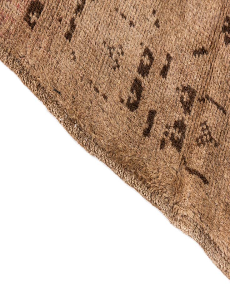 Detail image of  3' 6 x 6' 2  Hand Knotted Ultra Vintage Persian Wool Rug