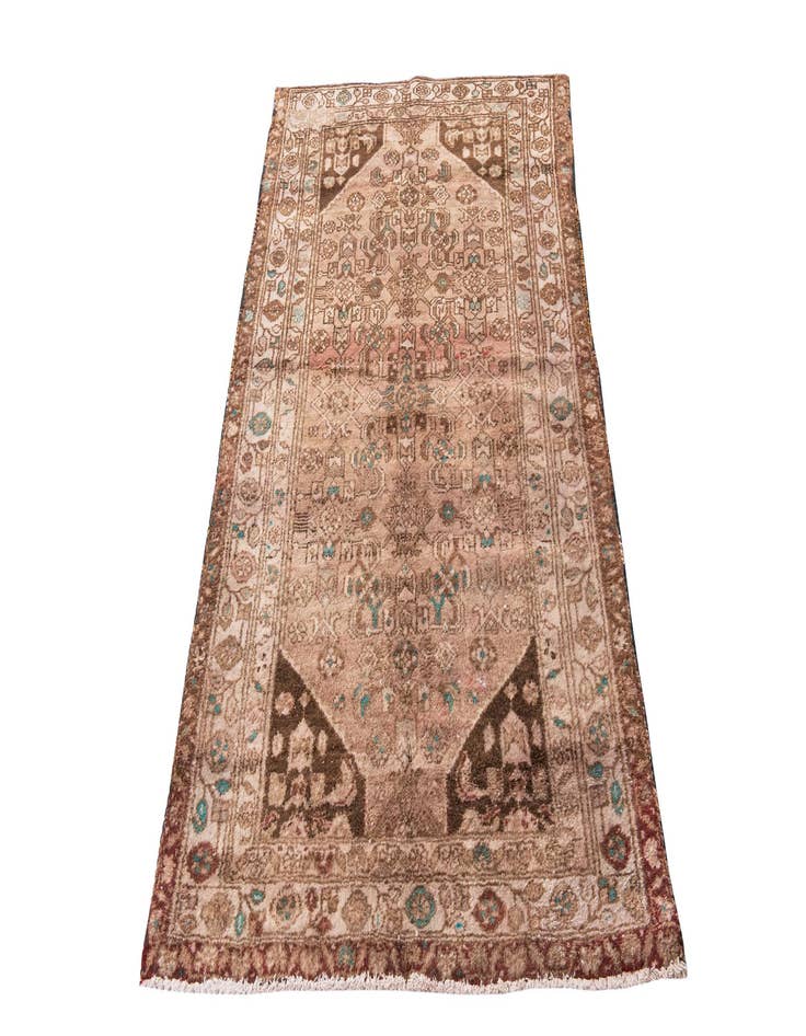 Detail image of  3' 4 x 5' 10  Hand Knotted Ultra Vintage Persian Wool Rug