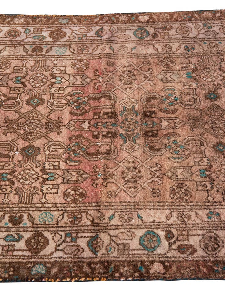 Detail image of  3' 4 x 5' 10  Hand Knotted Ultra Vintage Persian Wool Rug