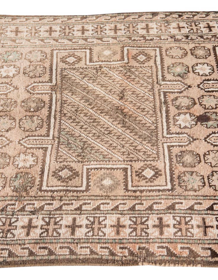 Detail image of  3' 4 x 6' 3  Hand Knotted Ultra Vintage Persian Wool Rug