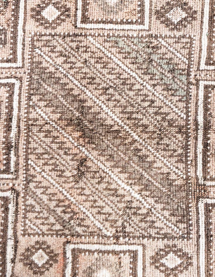 Detail image of  3' 4 x 6' 3  Hand Knotted Ultra Vintage Persian Wool Rug