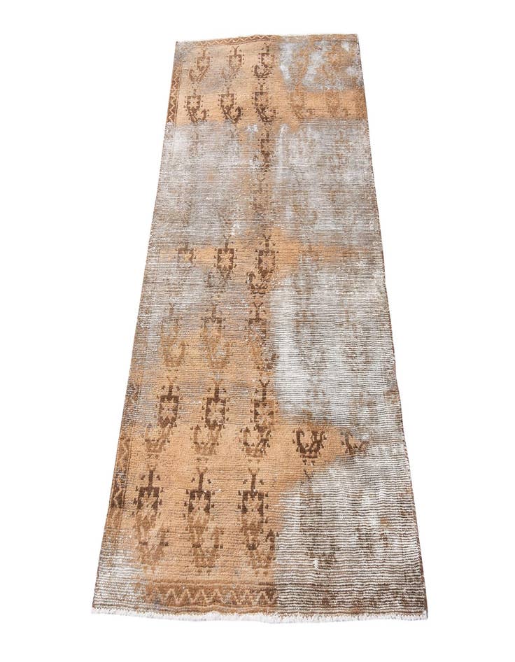 Detail image of  3' 4 x 5' 9  Hand Knotted Ultra Vintage Persian Wool Rug