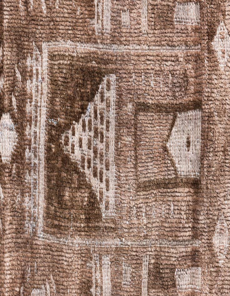 Detail image of  3' 1 x 4' 3  Hand Knotted Ultra Vintage Persian Wool Rug