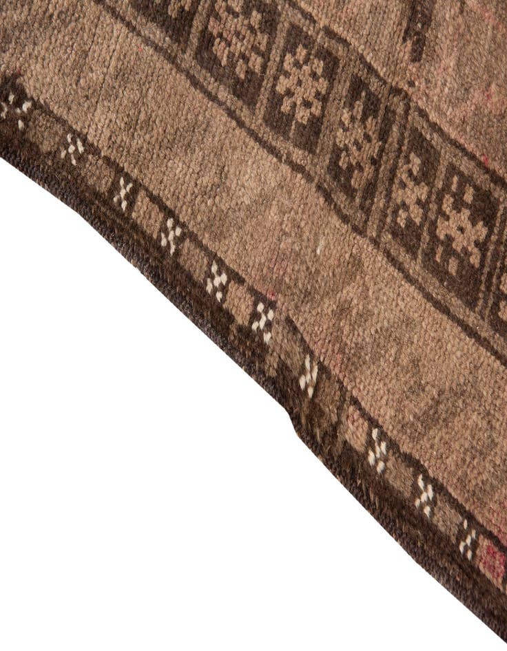 Detail image of  3' 7 x 6' 2  Hand Knotted Ultra Vintage Persian Wool Rug