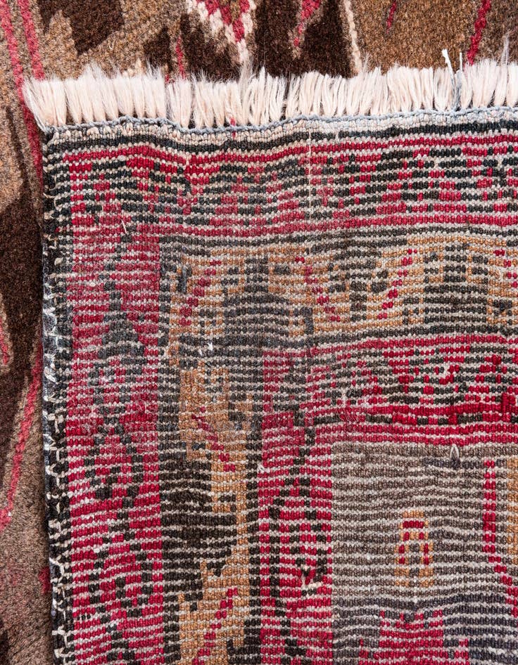 Detail image of  3' 7 x 6' 3  Hand Knotted Ultra Vintage Persian Wool Rug