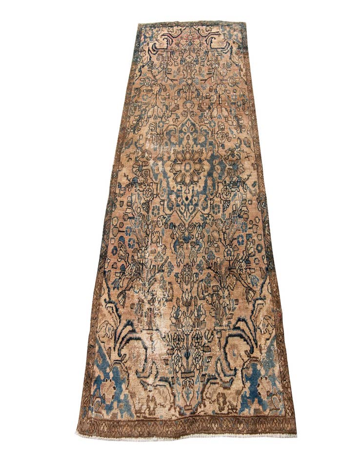 Detail image of  3' 6 x 6' 8  Hand Knotted Ultra Vintage Persian Wool Rug