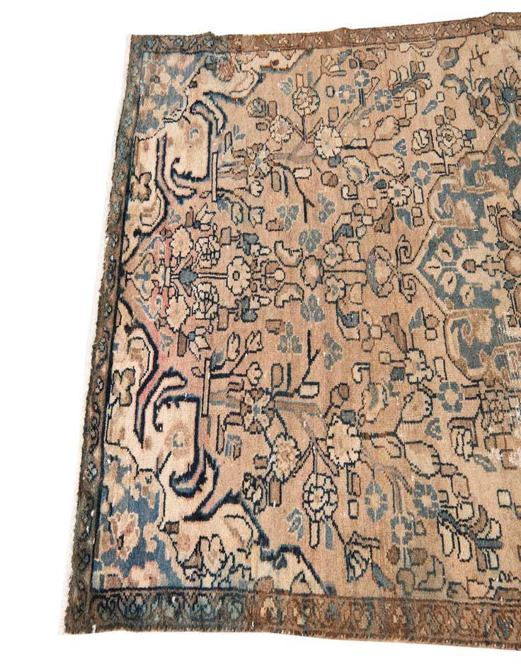 Detail image of  3' 6 x 6' 8  Hand Knotted Ultra Vintage Persian Wool Rug