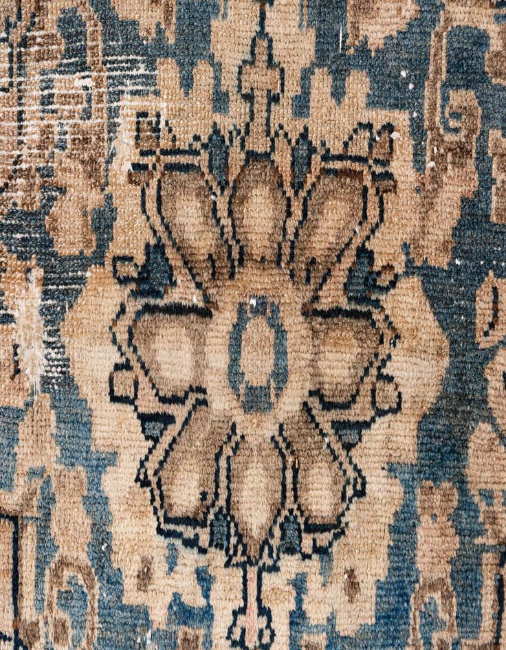 Detail image of  3' 6 x 6' 8  Hand Knotted Ultra Vintage Persian Wool Rug