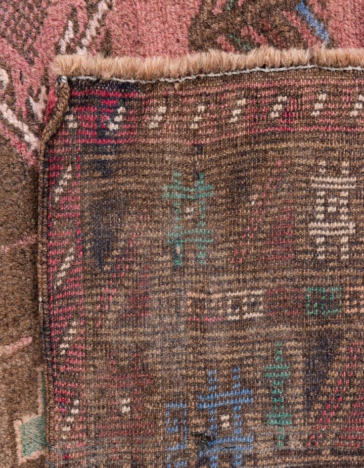 Detail image of  3' 7 x 6' 4  Hand Knotted Ultra Vintage Persian Wool Rug