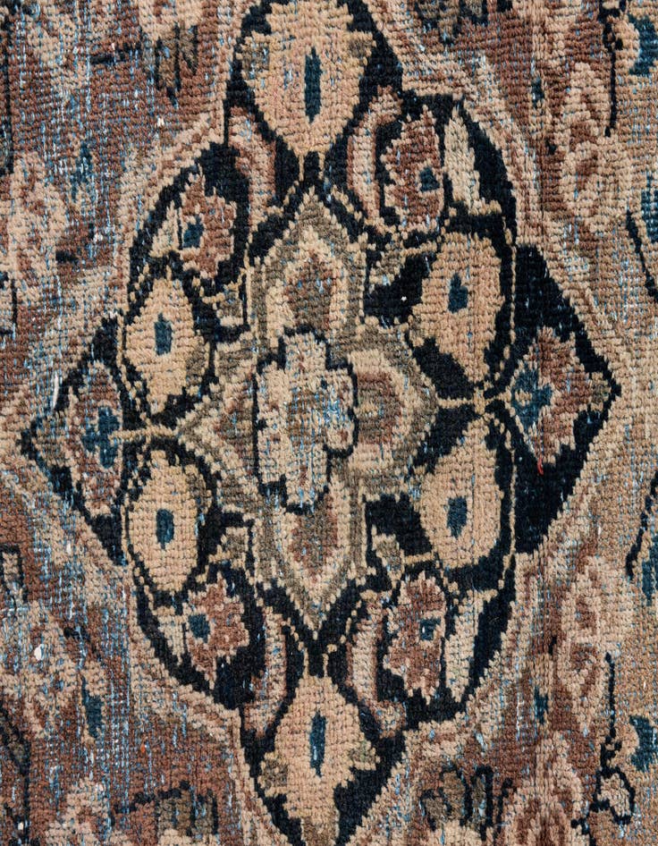 Detail image of  4' 2 x 5' 5  Hand Knotted Ultra Vintage Persian Wool Rug