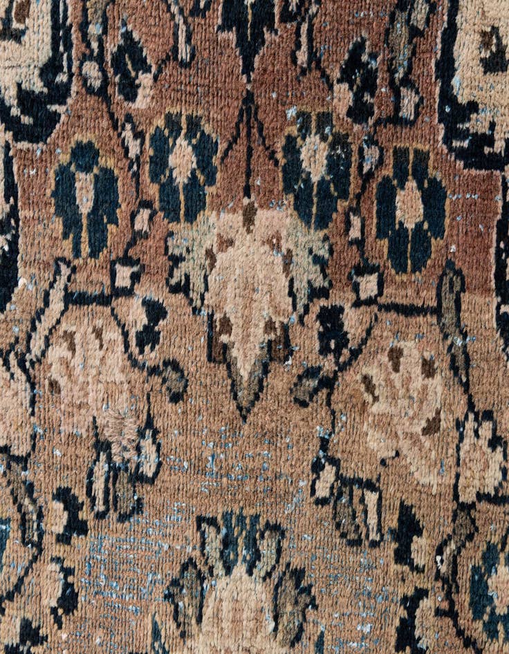 Detail image of  4' 2 x 5' 5  Hand Knotted Ultra Vintage Persian Wool Rug