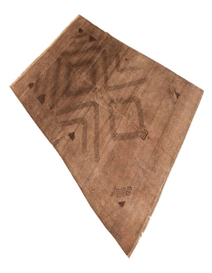 Detail image of  3' 9 x 6' 2  Hand Knotted Ultra Vintage Persian Wool Rug