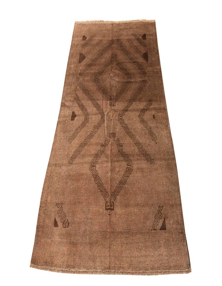 Detail image of  3' 9 x 6' 2  Hand Knotted Ultra Vintage Persian Wool Rug