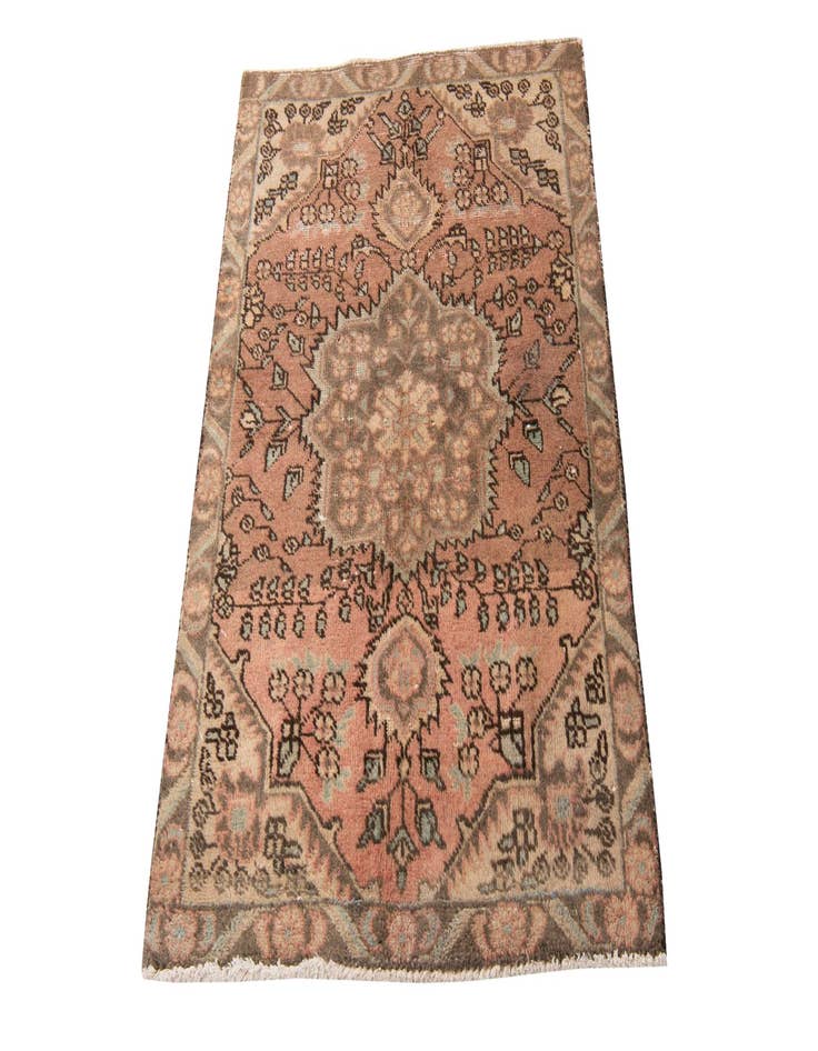 Detail image of  3' 1 x 4' 5  Hand Knotted Ultra Vintage Persian Wool Rug