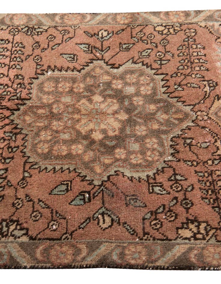 Detail image of  3' 1 x 4' 5  Hand Knotted Ultra Vintage Persian Wool Rug