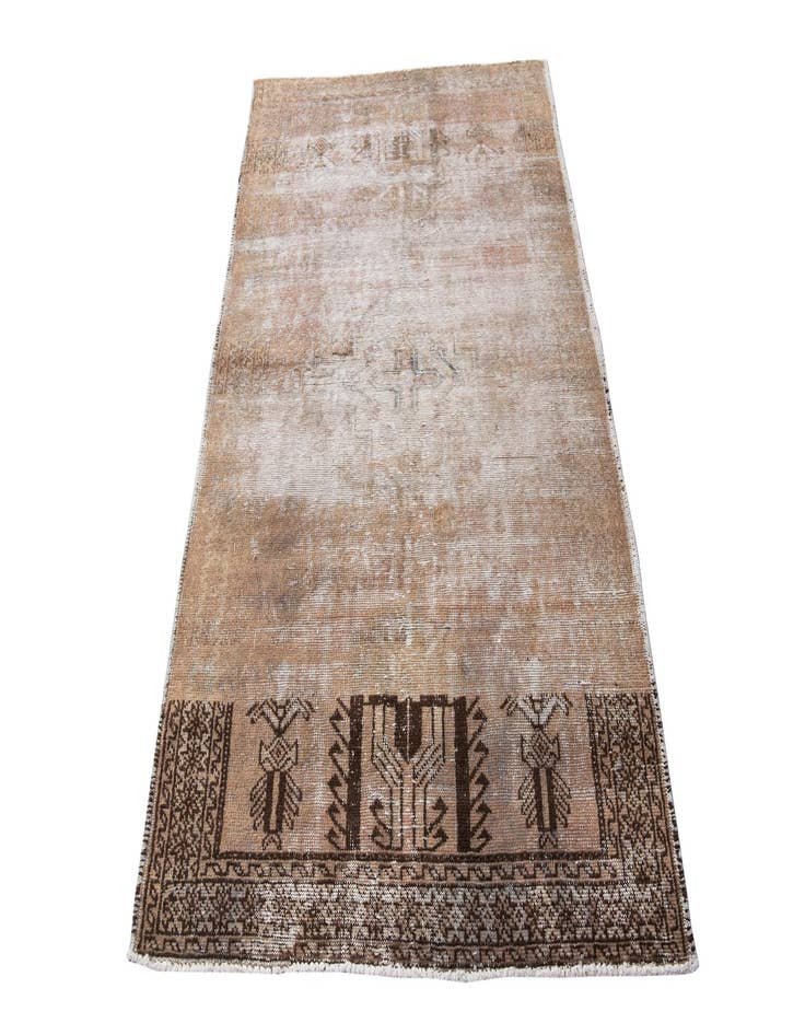 Detail image of  4' 1 x 6' 4  Hand Knotted Ultra Vintage Persian Wool Rug