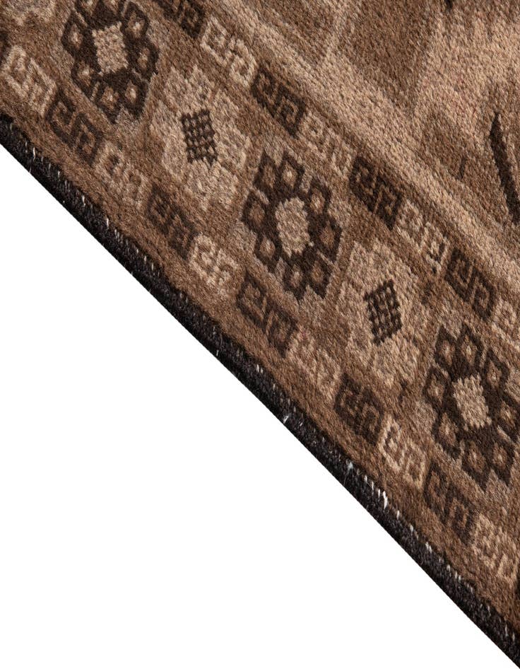 Detail image of  3' 7 x 6' 3  Hand Knotted Ultra Vintage Persian Wool Rug