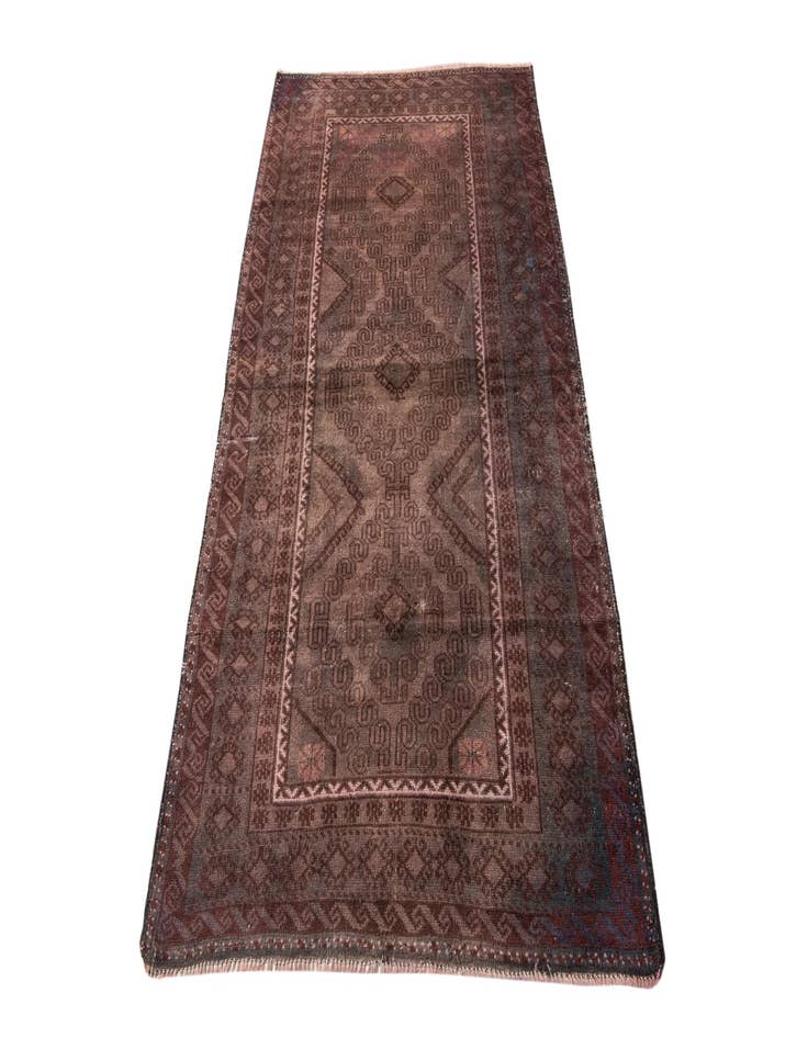 Detail image of  3' 7 x 6' 6  Hand Knotted Ultra Vintage Persian Wool Rug