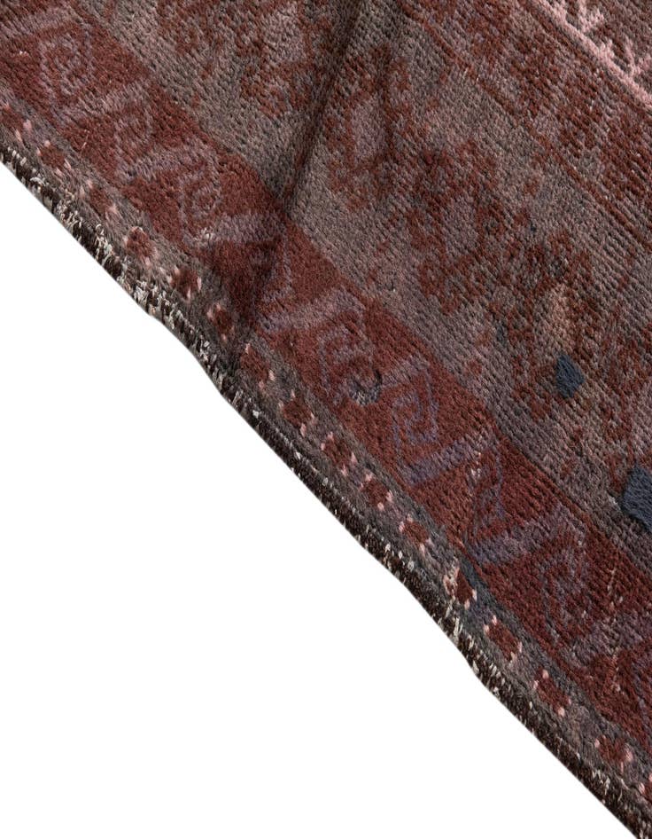 Detail image of  3' 7 x 6' 6  Hand Knotted Ultra Vintage Persian Wool Rug