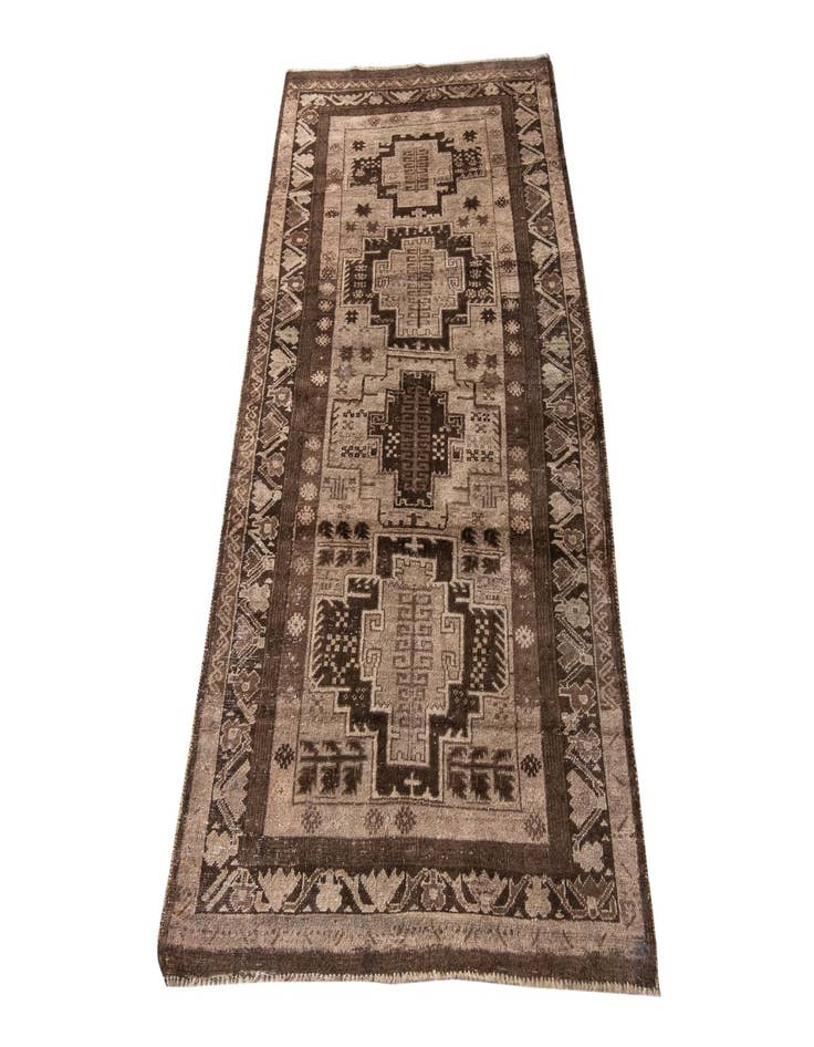 Detail image of  3' 6 x 6' 1  Hand Knotted Ultra Vintage Persian Wool Rug