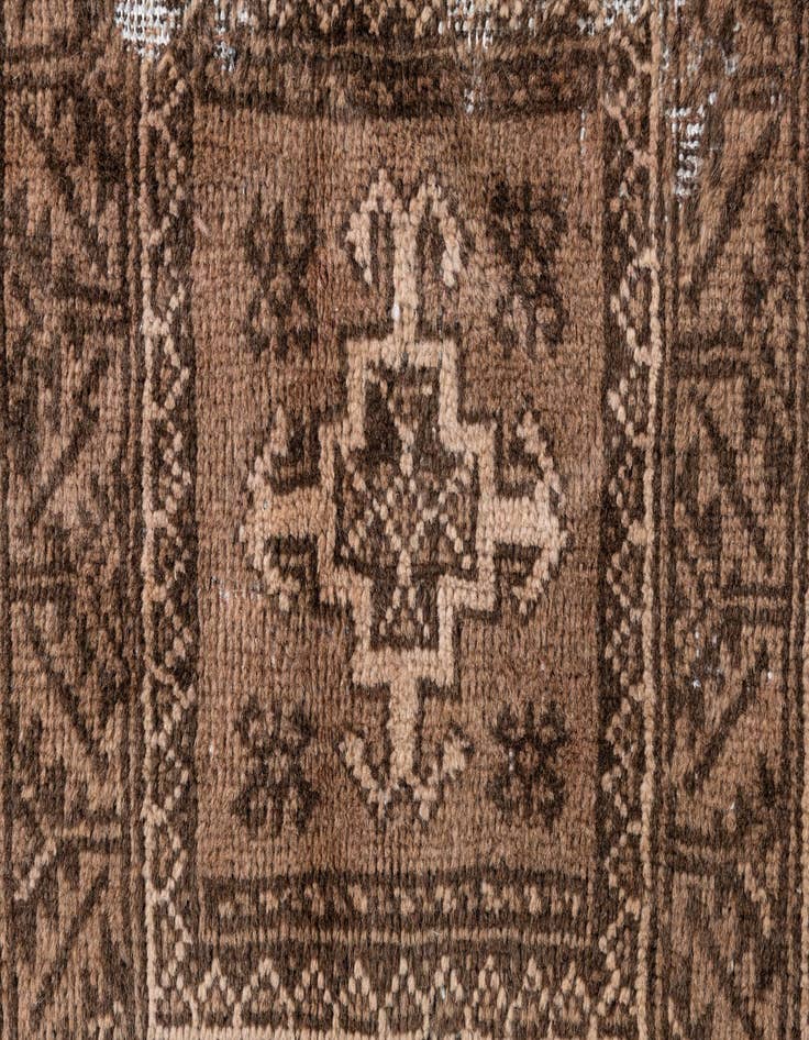 Detail image of  3' 5 x 6' 2  Hand Knotted Ultra Vintage Persian Wool Rug