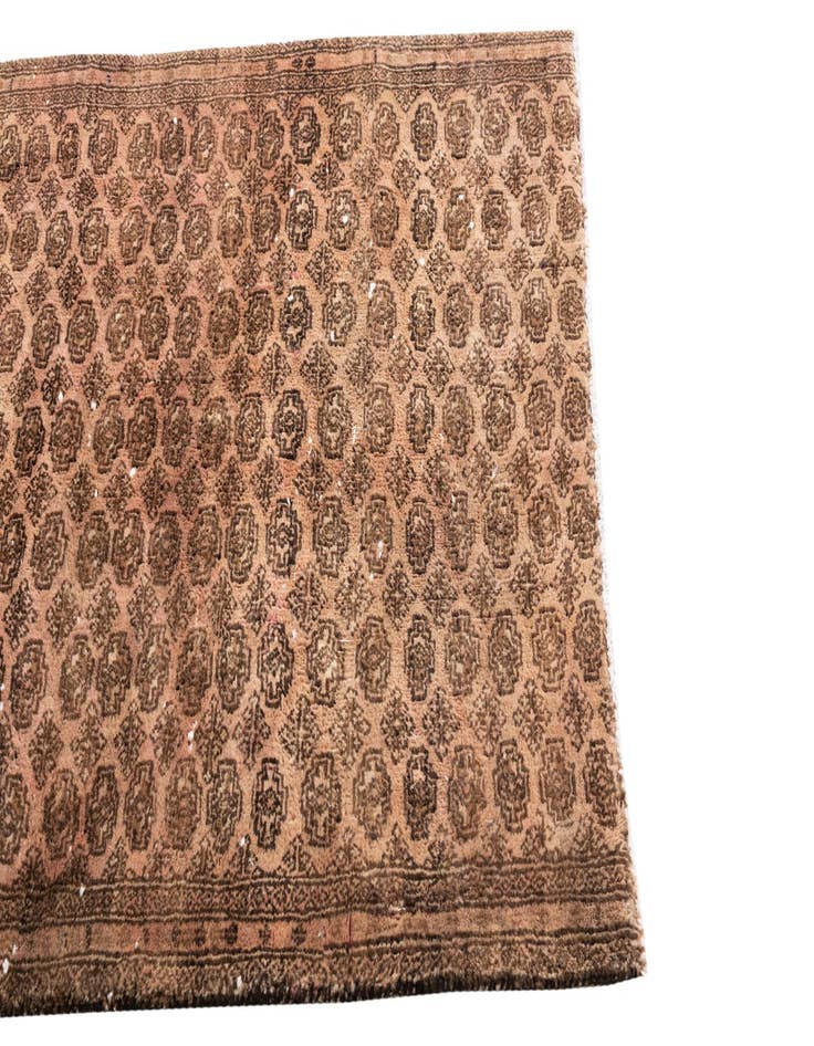 Detail image of  3' 2 x 4' 5  Hand Knotted Ultra Vintage Persian Wool Rug