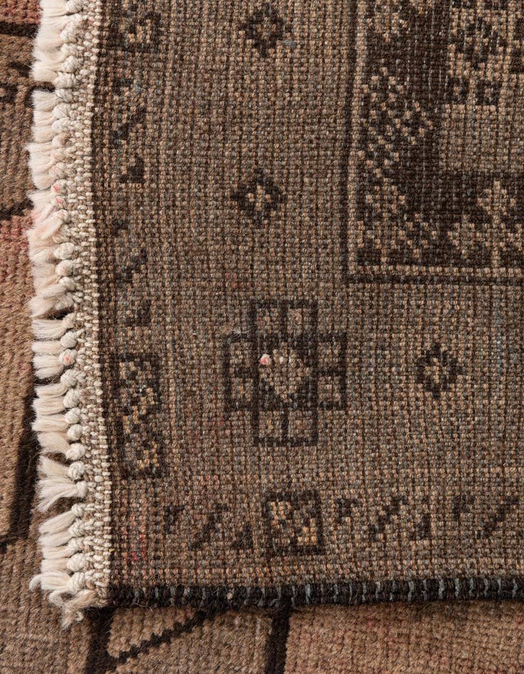 Detail image of  3' 7 x 6' 8  Hand Knotted Ultra Vintage Persian Wool Rug