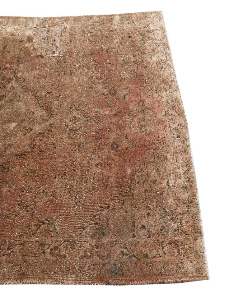 Detail image of  4' 3 x 7' 6  Hand Knotted Ultra Vintage Persian Wool Rug