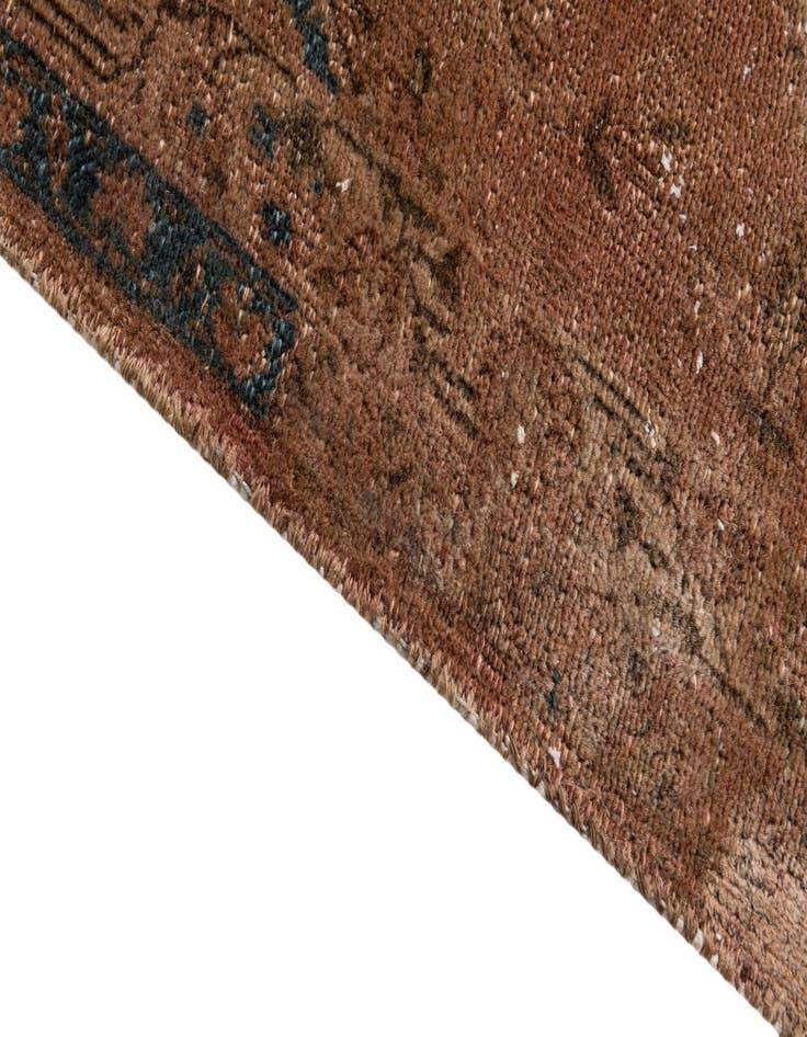 Detail image of  4' 3 x 7' 6  Hand Knotted Ultra Vintage Persian Wool Rug