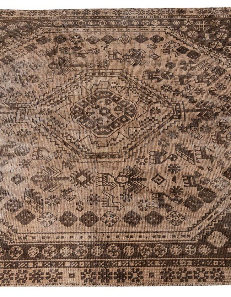 Detail image of  4' 4 x 6' 3  Hand Knotted Ultra Vintage Persian Wool Rug
