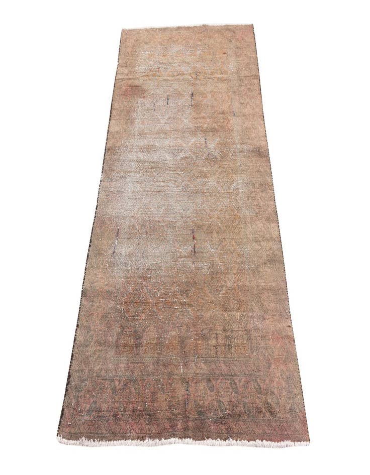 Detail image of  3' 4 x 6' 2  Hand Knotted Ultra Vintage Persian Wool Rug