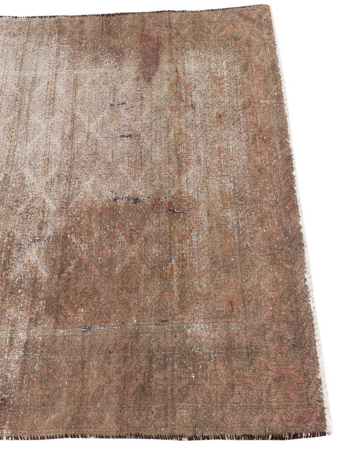 Detail image of  3' 4 x 6' 2  Hand Knotted Ultra Vintage Persian Wool Rug