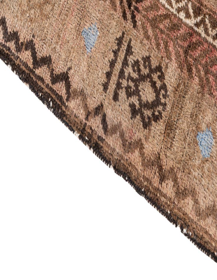 Detail image of  3' 6 x 6' 5  Hand Knotted Ultra Vintage Persian Wool Rug