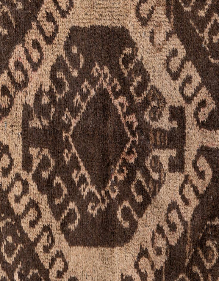 Detail image of  3' 6 x 6' 5  Hand Knotted Ultra Vintage Persian Wool Rug