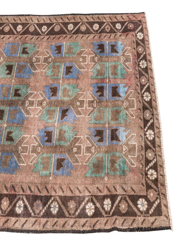 Detail image of  3' 5 x 6'  Hand Knotted Ultra Vintage Persian Wool Rug