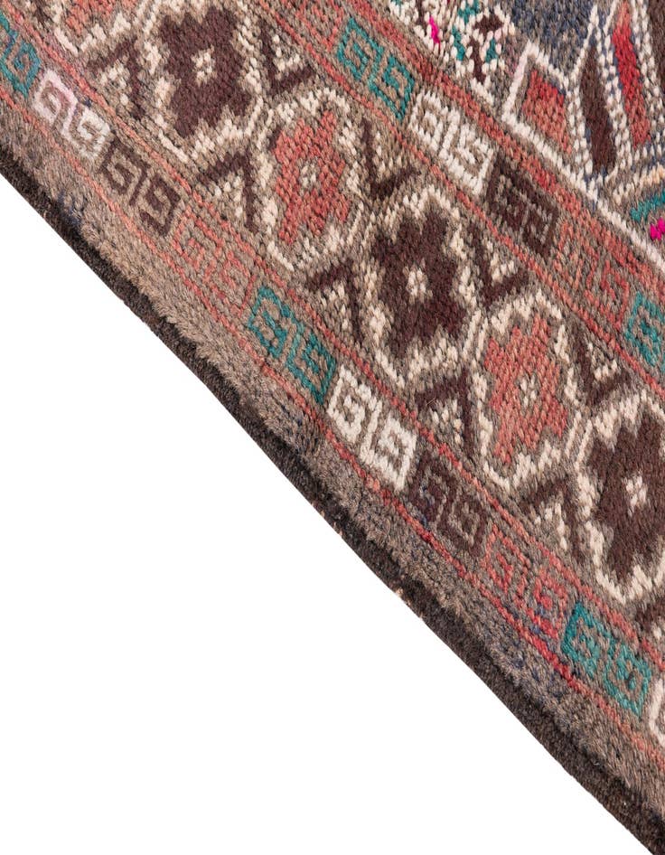 Detail image of  3' 9 x 6' 6  Hand Knotted Ultra Vintage Persian Wool Rug