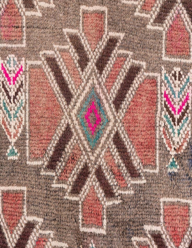 Detail image of  3' 9 x 6' 6  Hand Knotted Ultra Vintage Persian Wool Rug