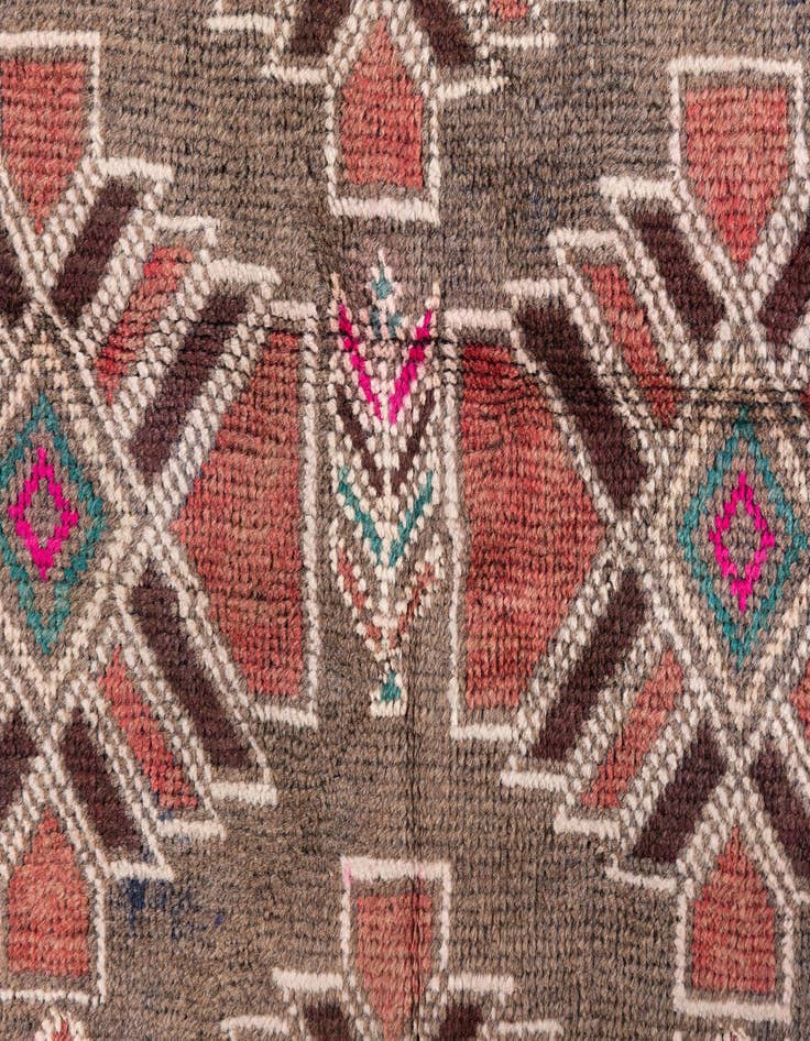 Detail image of  3' 9 x 6' 6  Hand Knotted Ultra Vintage Persian Wool Rug