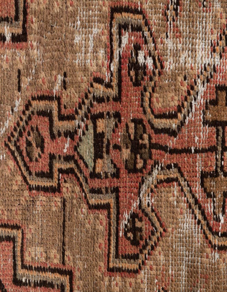 Detail image of  3' 9 x 6' 3  Hand Knotted Ultra Vintage Persian Wool Rug