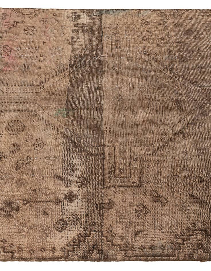 Detail image of  3' 9 x 7' 2  Hand Knotted Ultra Vintage Persian Wool Rug