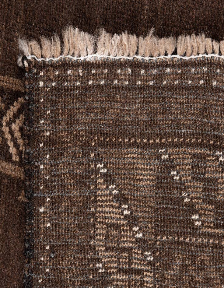 Detail image of  3' 8 x 6' 2  Hand Knotted Ultra Vintage Persian Wool Rug