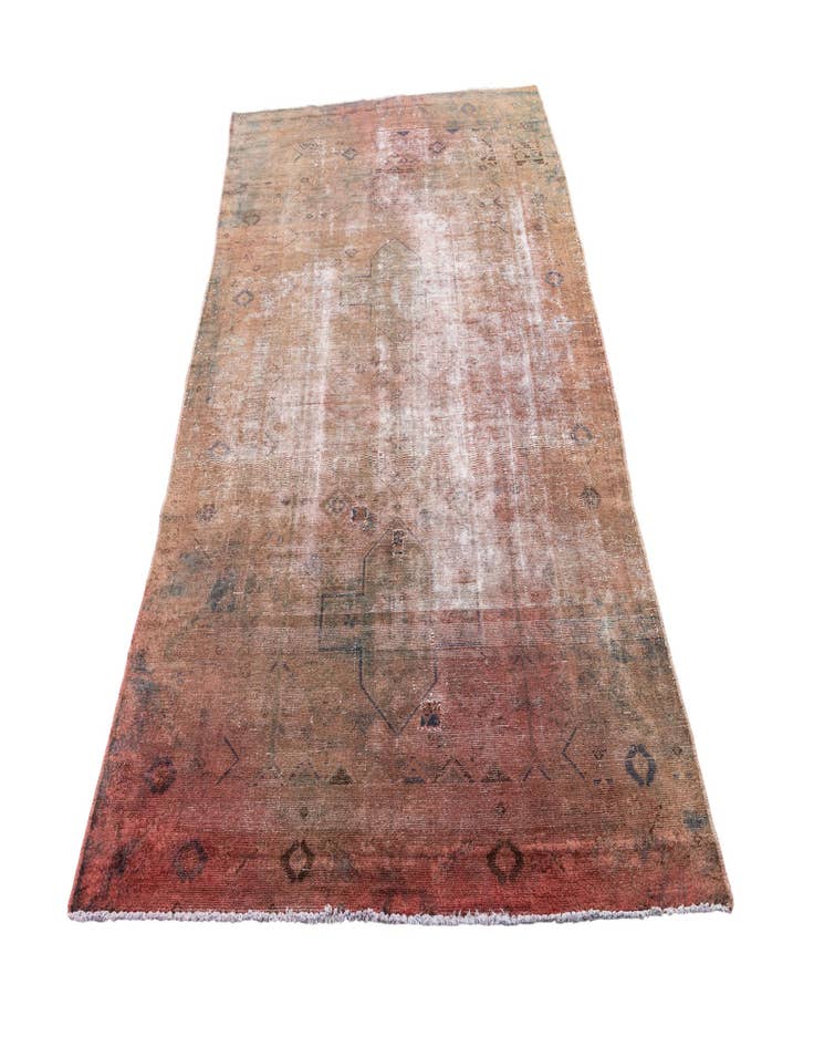 Detail image of  4' 9 x 8' 5  Hand Knotted Ultra Vintage Persian Wool Rug