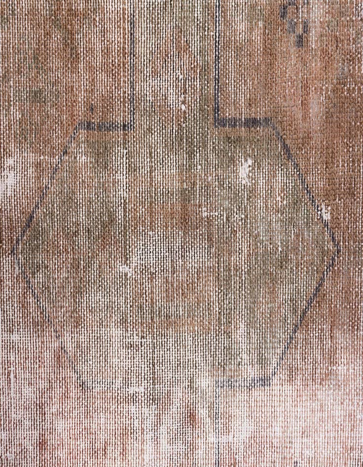 Detail image of  4' 9 x 8' 5  Hand Knotted Ultra Vintage Persian Wool Rug