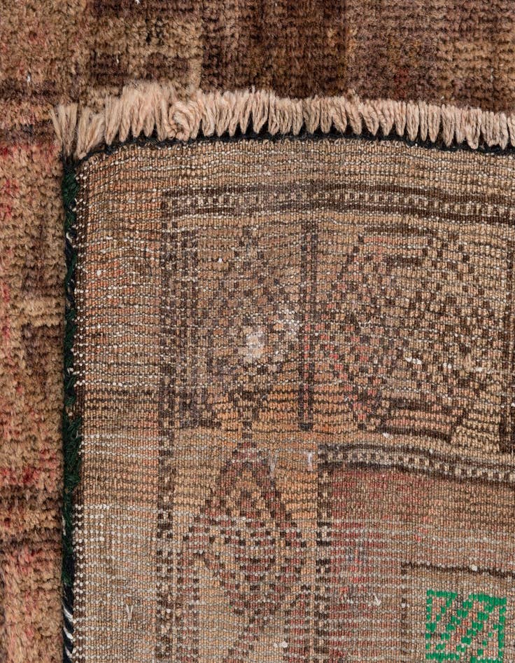 Detail image of  3' 10 x 6' 3  Hand Knotted Ultra Vintage Persian Wool Rug