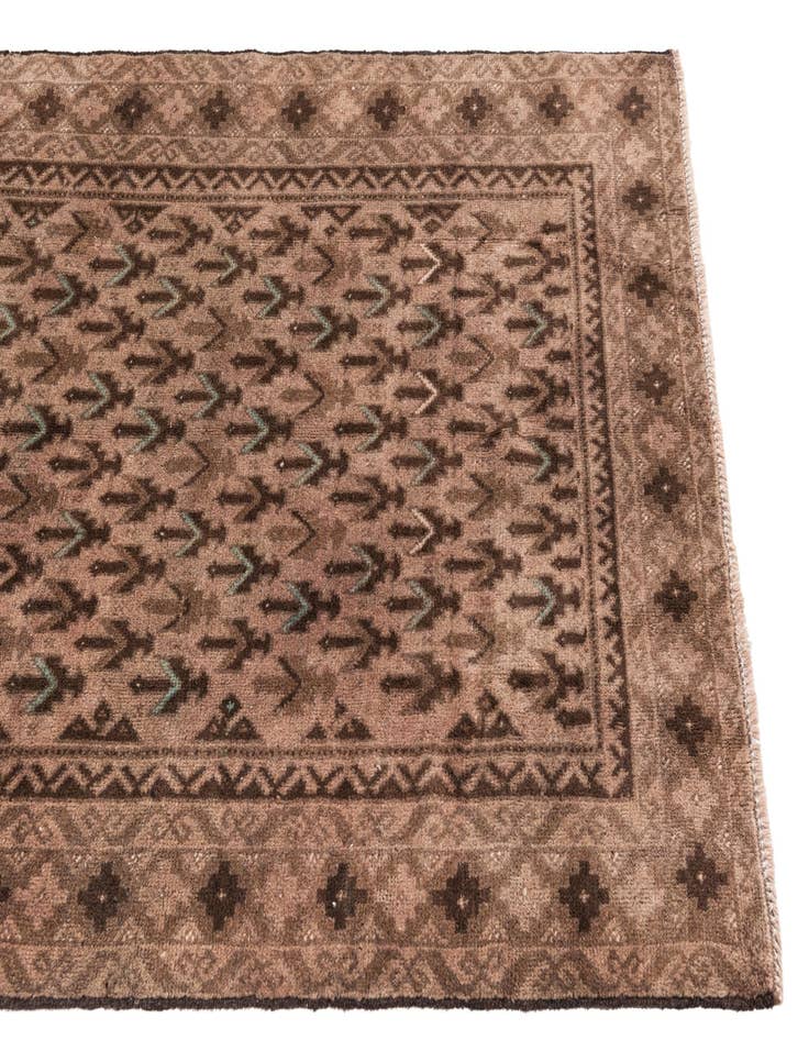 Detail image of  3' 5 x 6' 3  Hand Knotted Ultra Vintage Persian Wool Rug