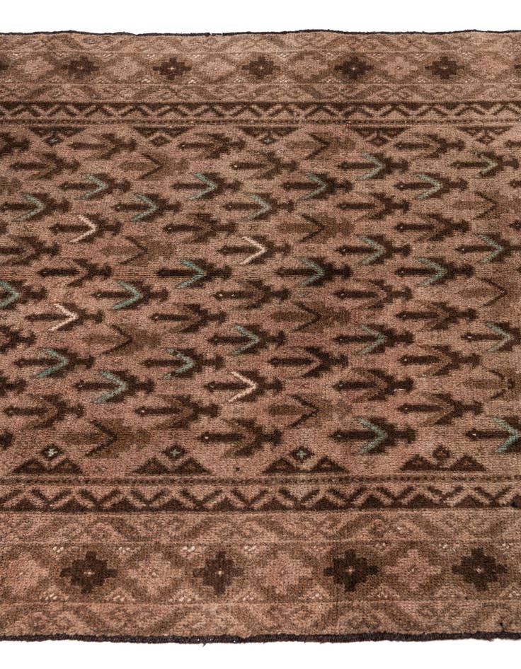 Detail image of  3' 5 x 6' 3  Hand Knotted Ultra Vintage Persian Wool Rug